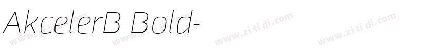 AkcelerB Bold字体转换